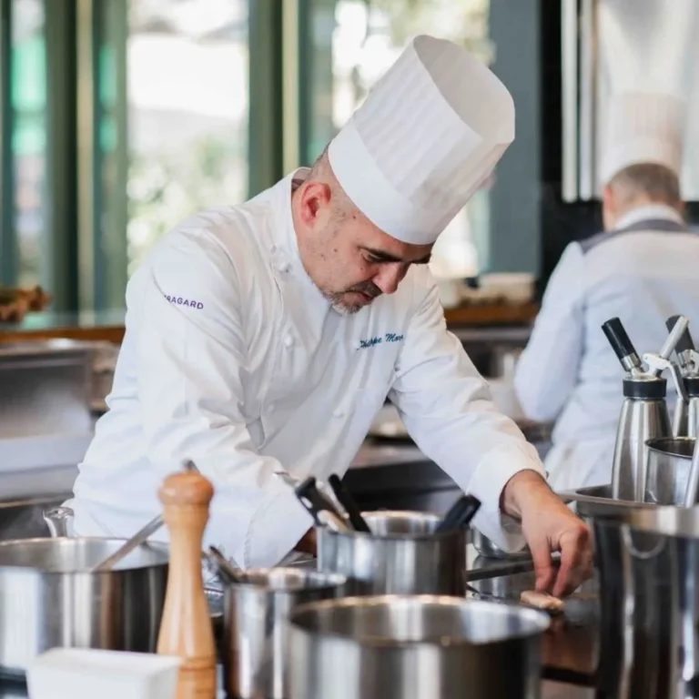 Chef Phillipe Moreno in the kitchen